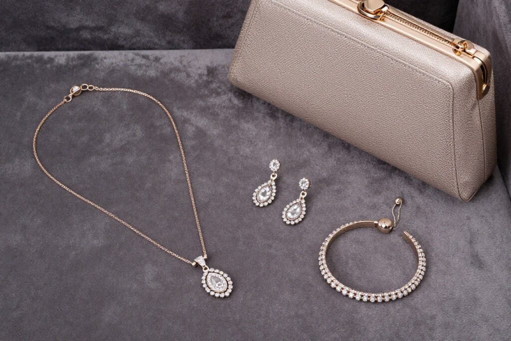 Wedding guest jewelry and accessories