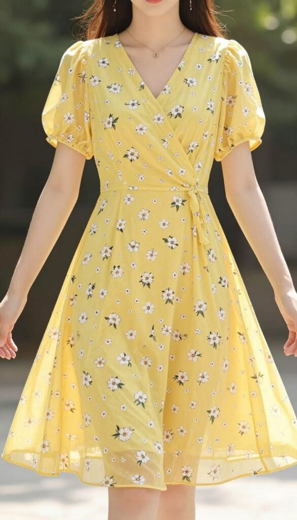 Yellow floral dress option