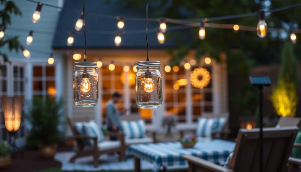 affordable DIY backyard lighting solutions