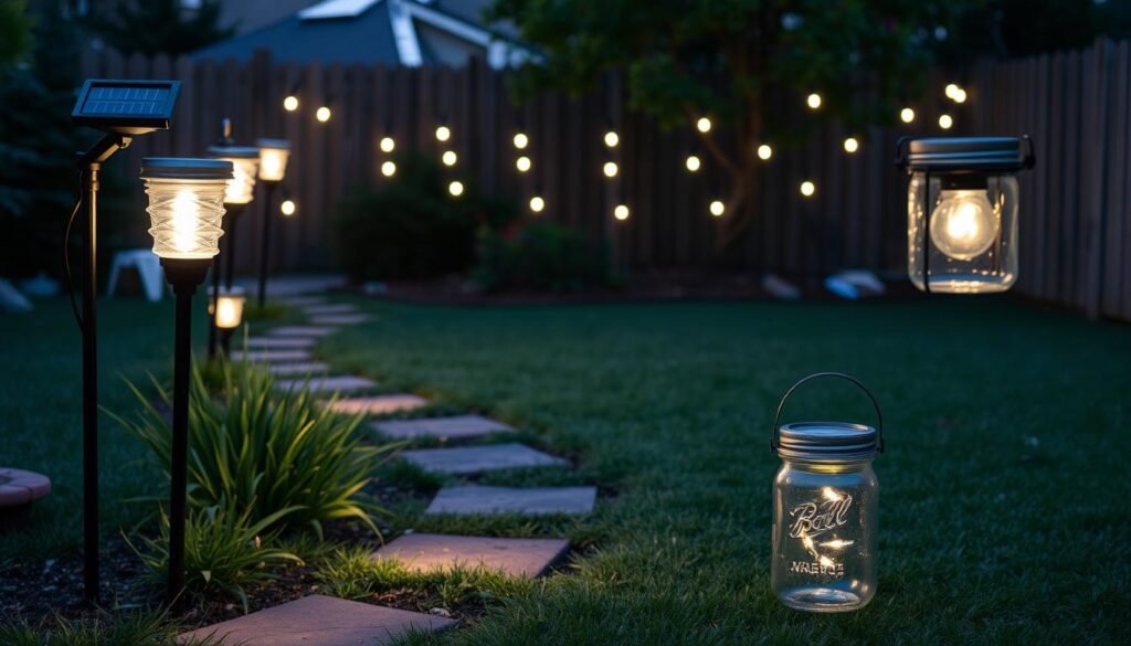 affordable diy backyard lighting setup