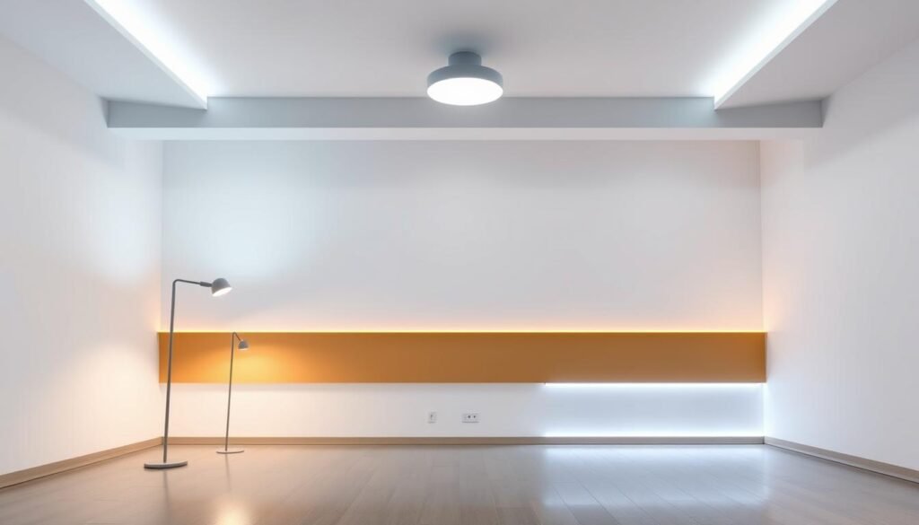 ambient light layering diagram showing different led lighting types in modern interior ambient light layering diagram showing different led lighting types in modern interior