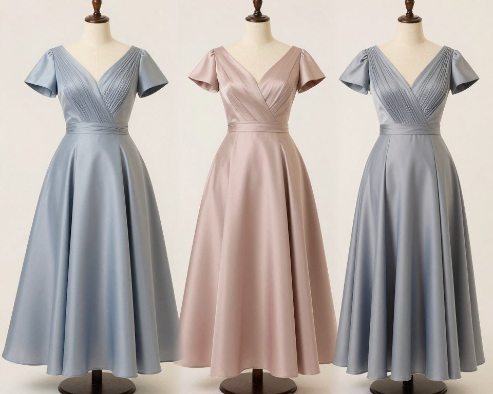 apple-shaped styling examples in various dress styles