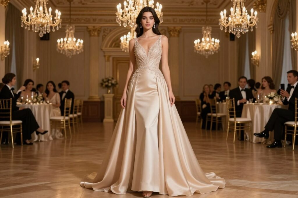 ballroom wedding guest dress