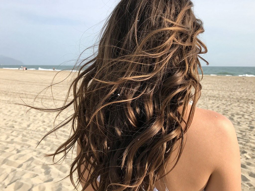 beachy texture sea salt spray wedding hairstyle
