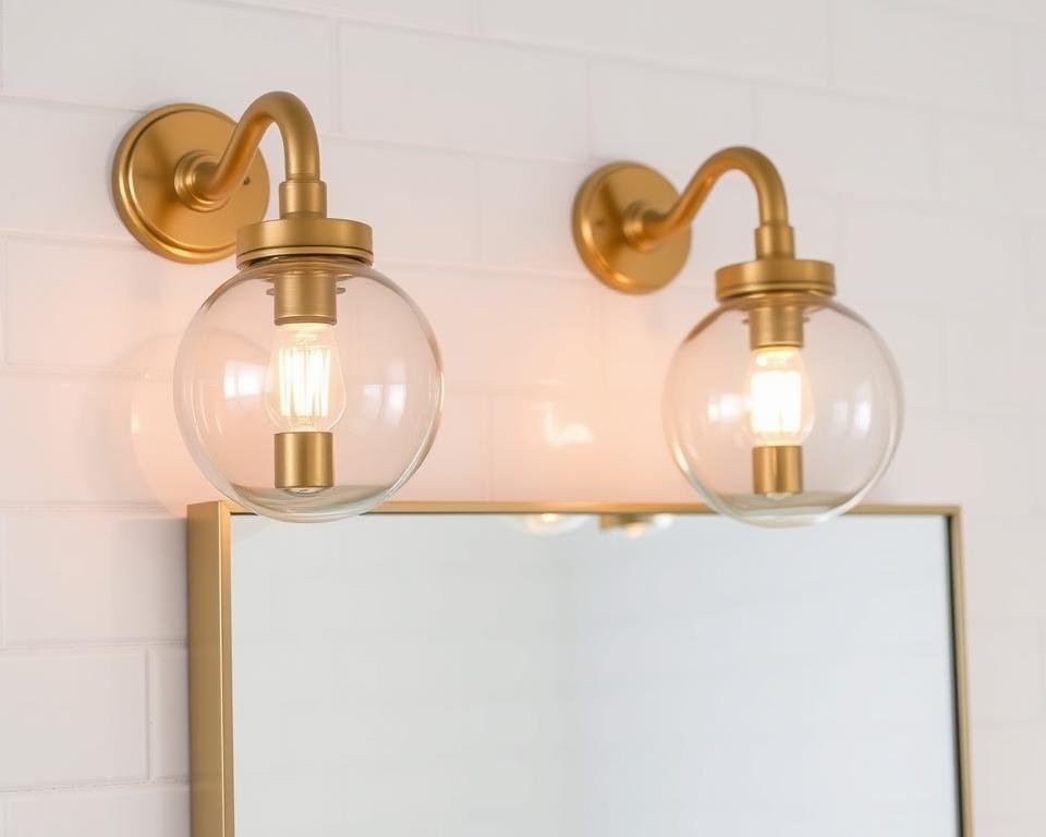 brass bathroom sconces with glass globe shades brass bathroom sconces with glass globe shades