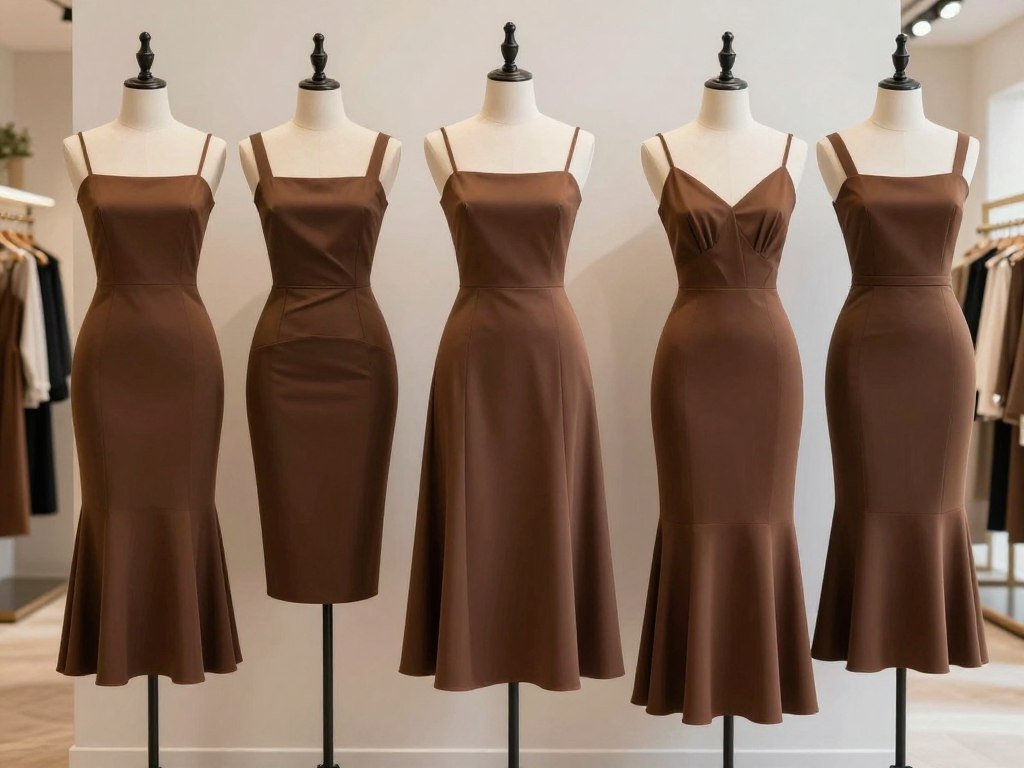 brown midi wedding guest dress collection