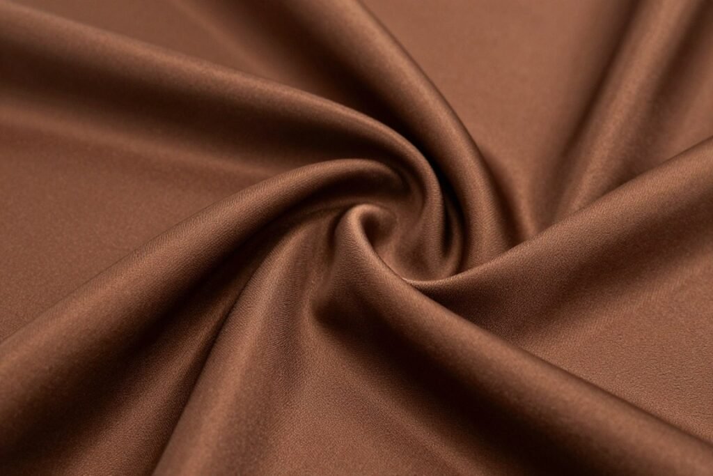 brown silk dress fabric texture