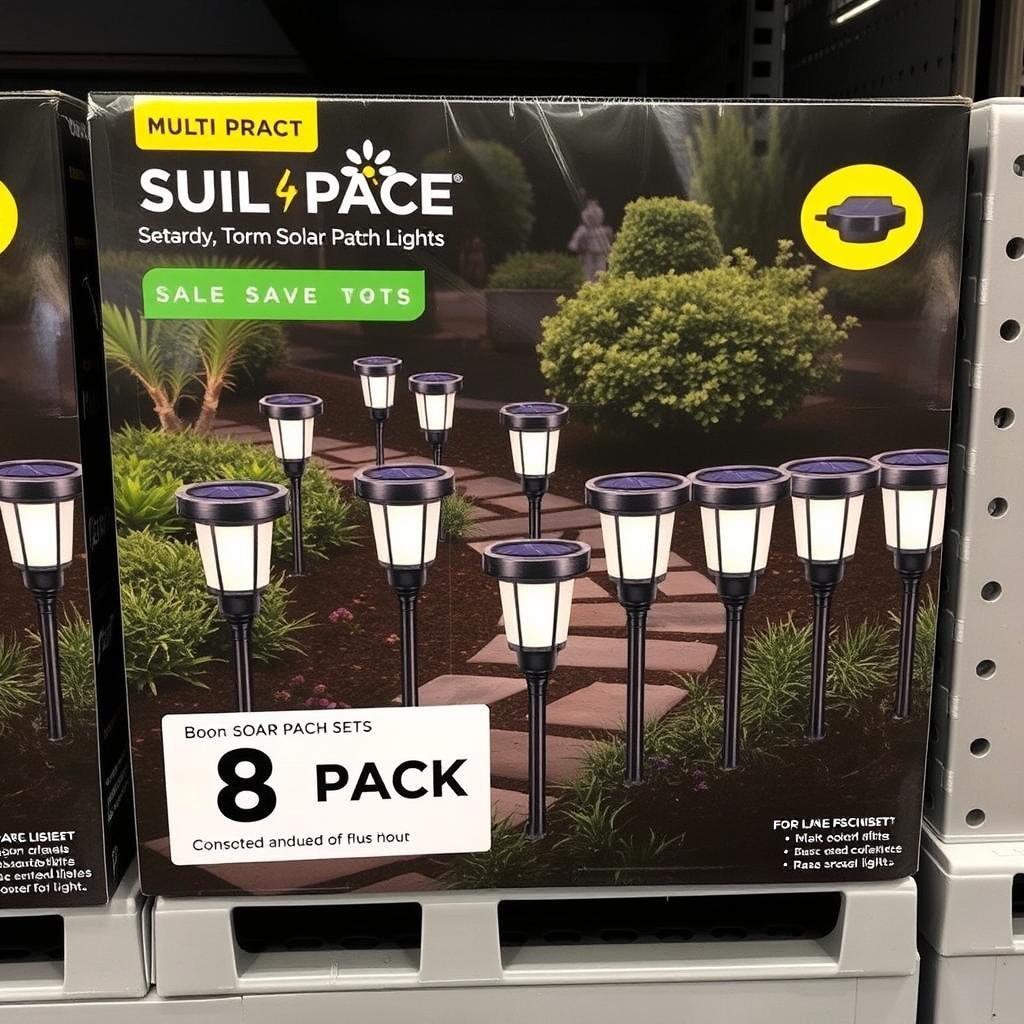 bulk pack of solar path lights