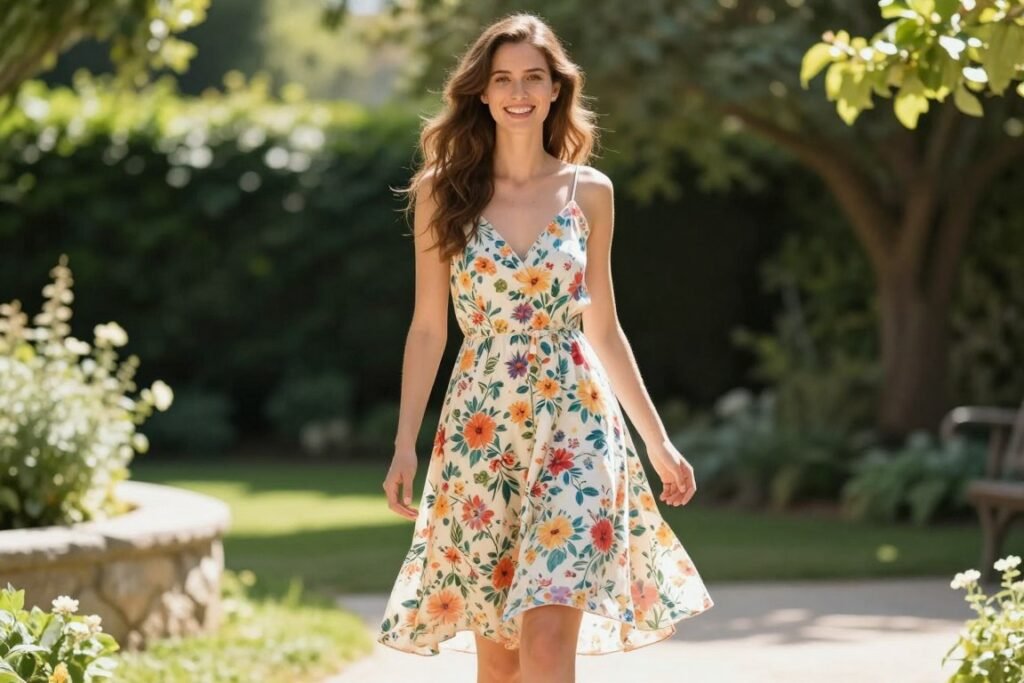 casual floral sundress wedding