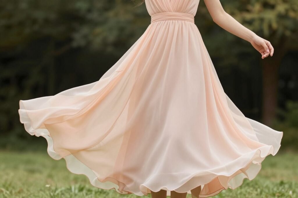 chiffon wedding guest dress summer