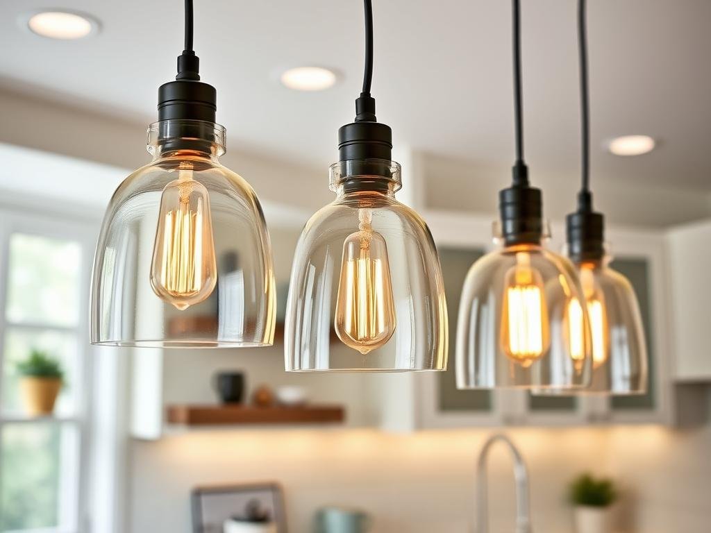 clear glass shade pendant lights in kitchen clear glass shade pendant lights in kitchen