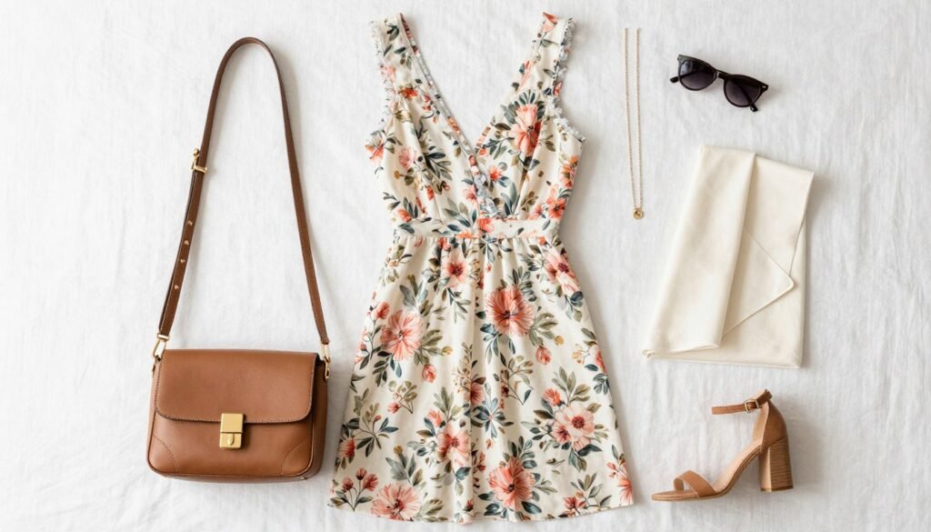 complete country wedding outfit laid out