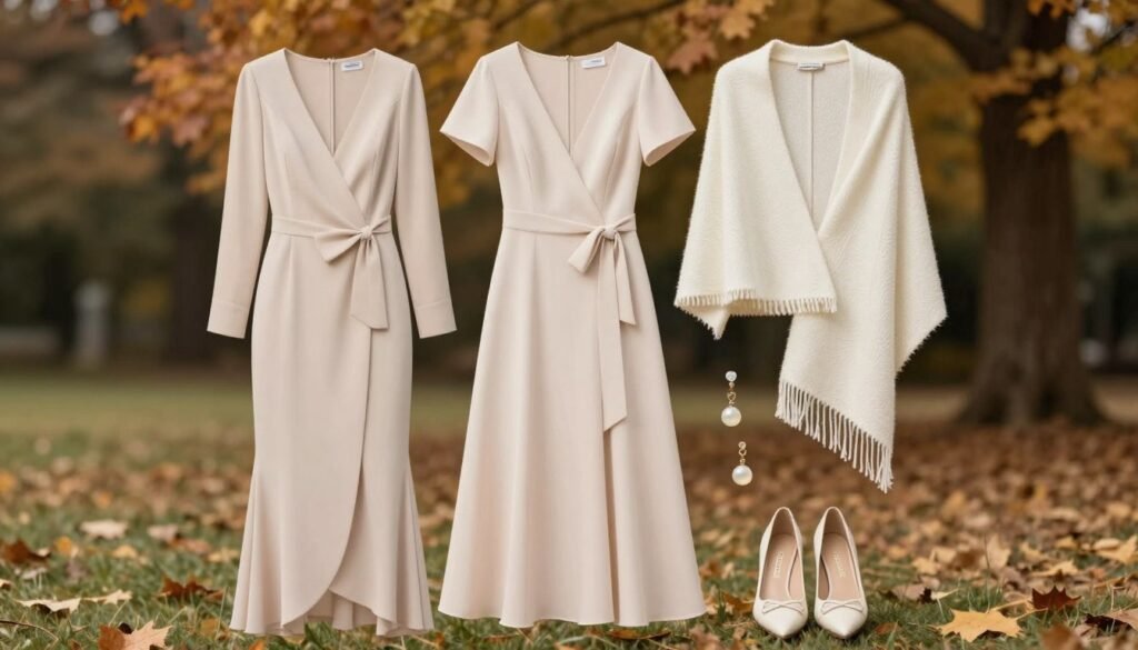 complete fall wedding guest look