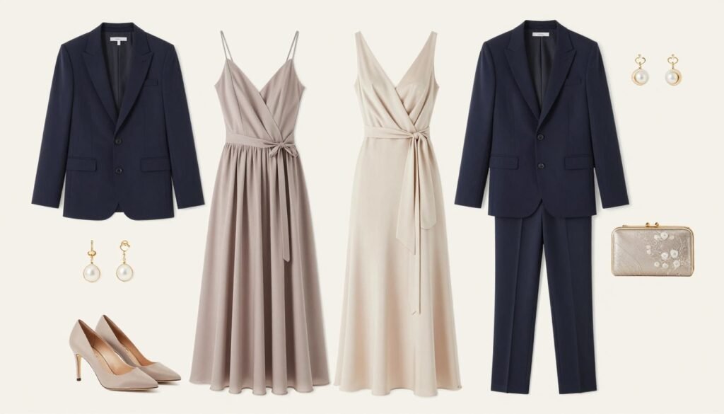 complete wedding guest outfit styled perfectly