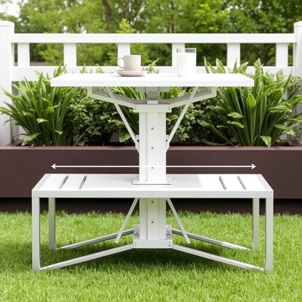 convertible coffee table that adjusts to dining height