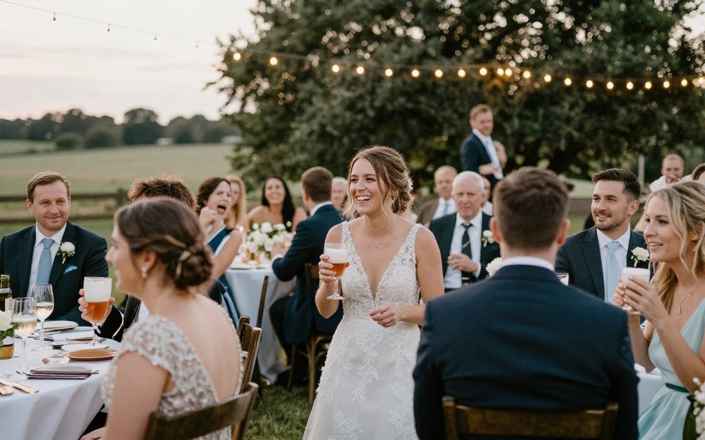 country wedding celebration moment