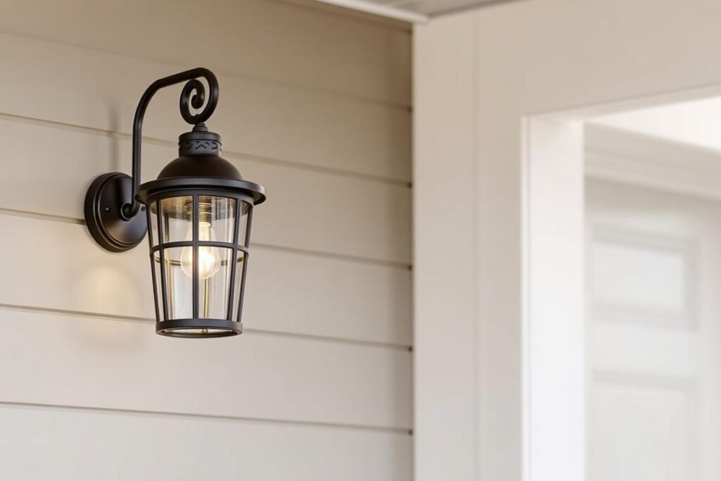 decorative wall sconce with motion sensor
