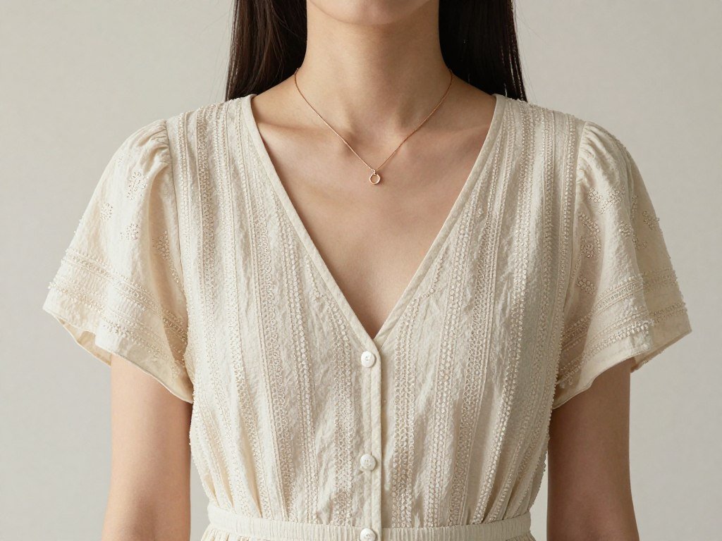 delicate jewelry with detailed dress