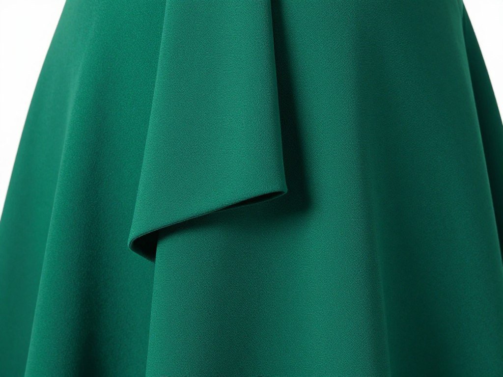 elegant crepe dress fabric detail