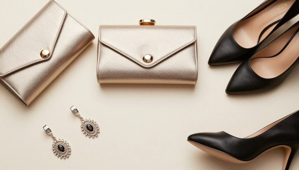 elegant formal accessories for black tie wedding