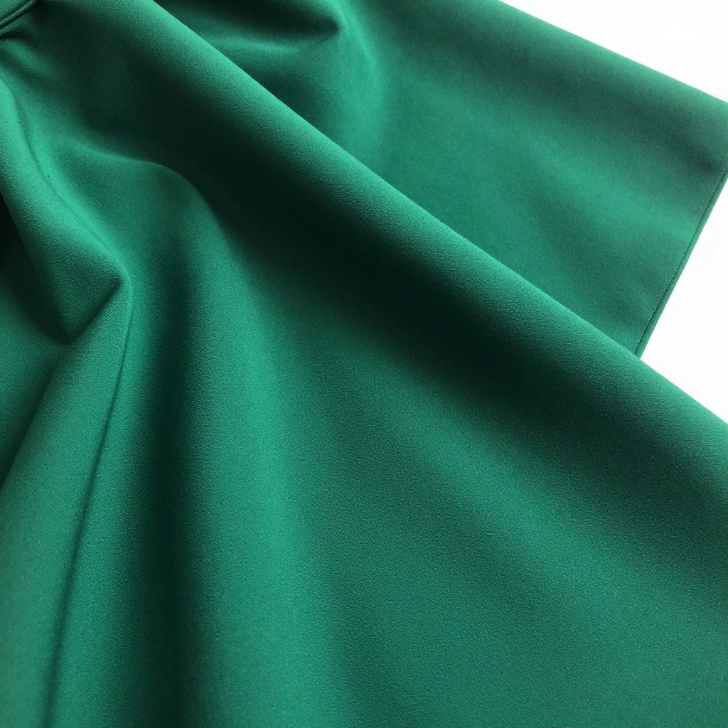 emerald green formal dress fabric swatch