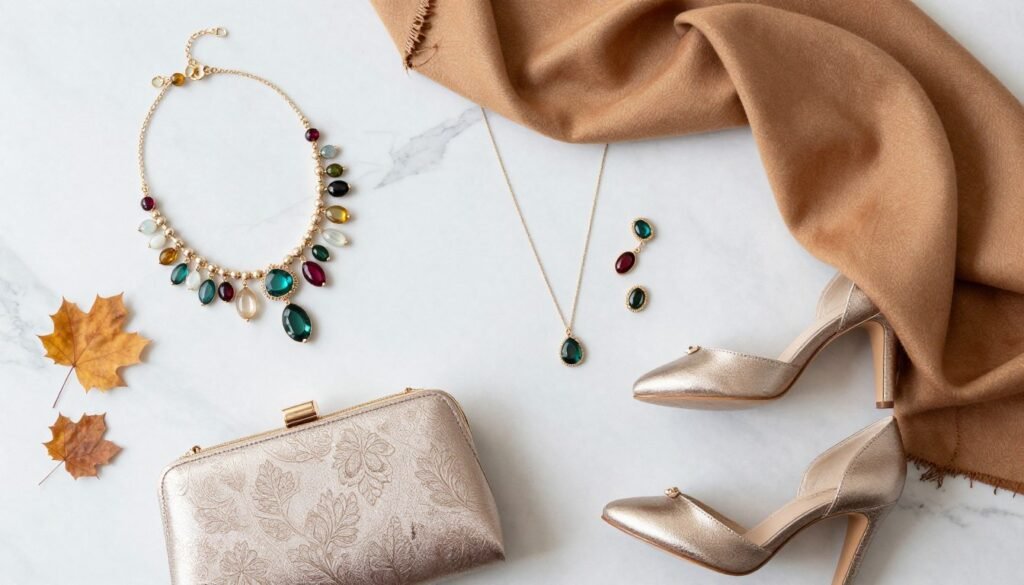 fall wedding accessories arrangement