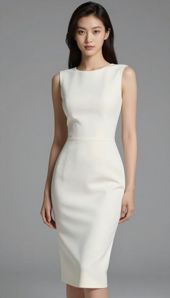 fitted dress on hourglass figure