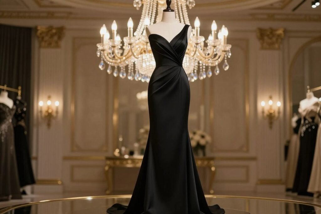 formal black tie wedding guest attire