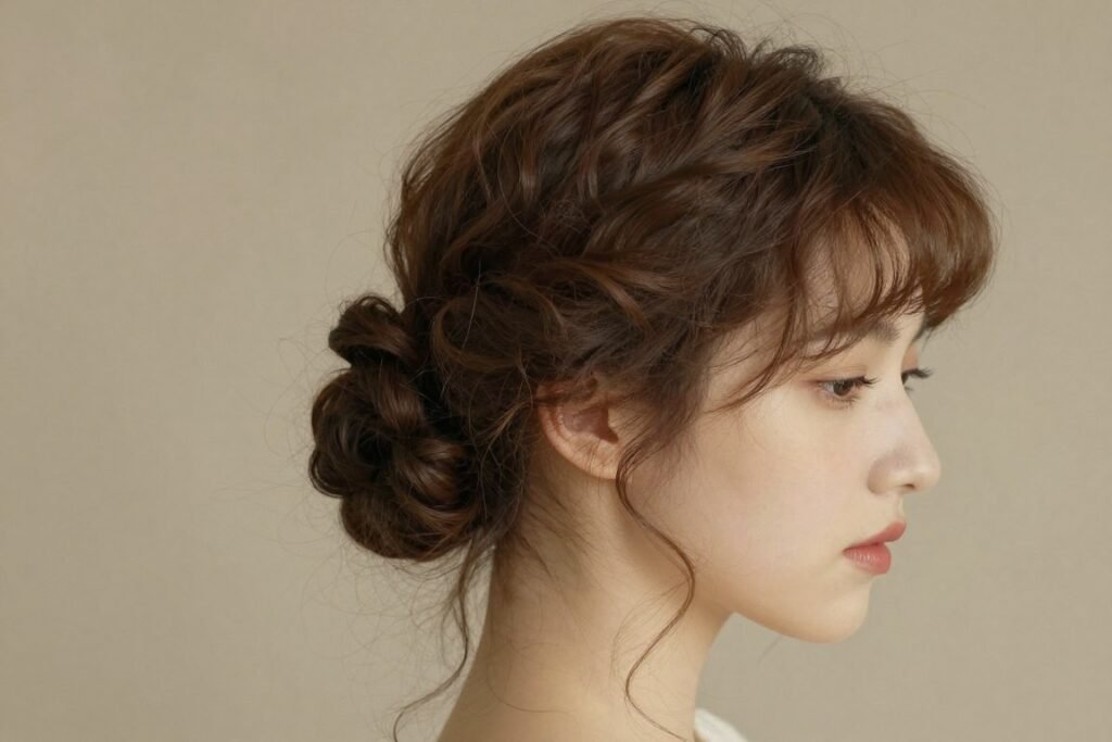 gibson tuck vintage updo wedding guest hairstyle