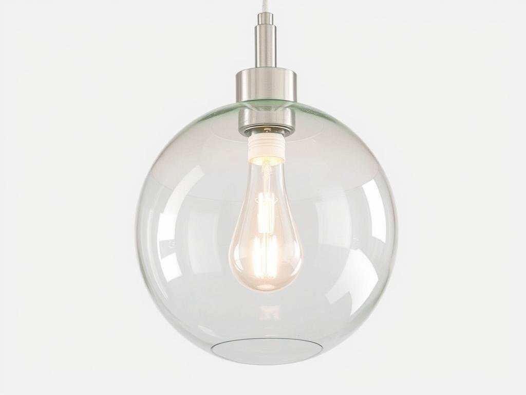 glass globe pendant light beach style