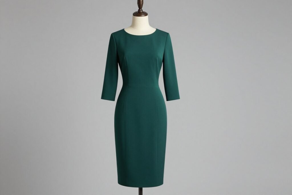 jewel tone midi dress for fall wedding