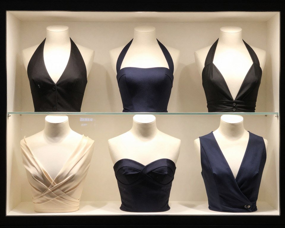 jewelry styling examples for different necklines