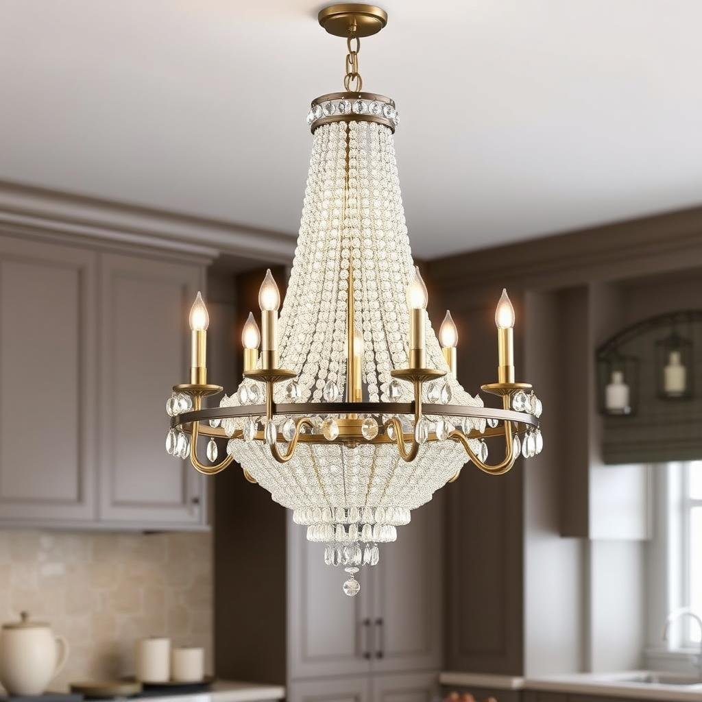 kitchen chandeliers and statement fixtures