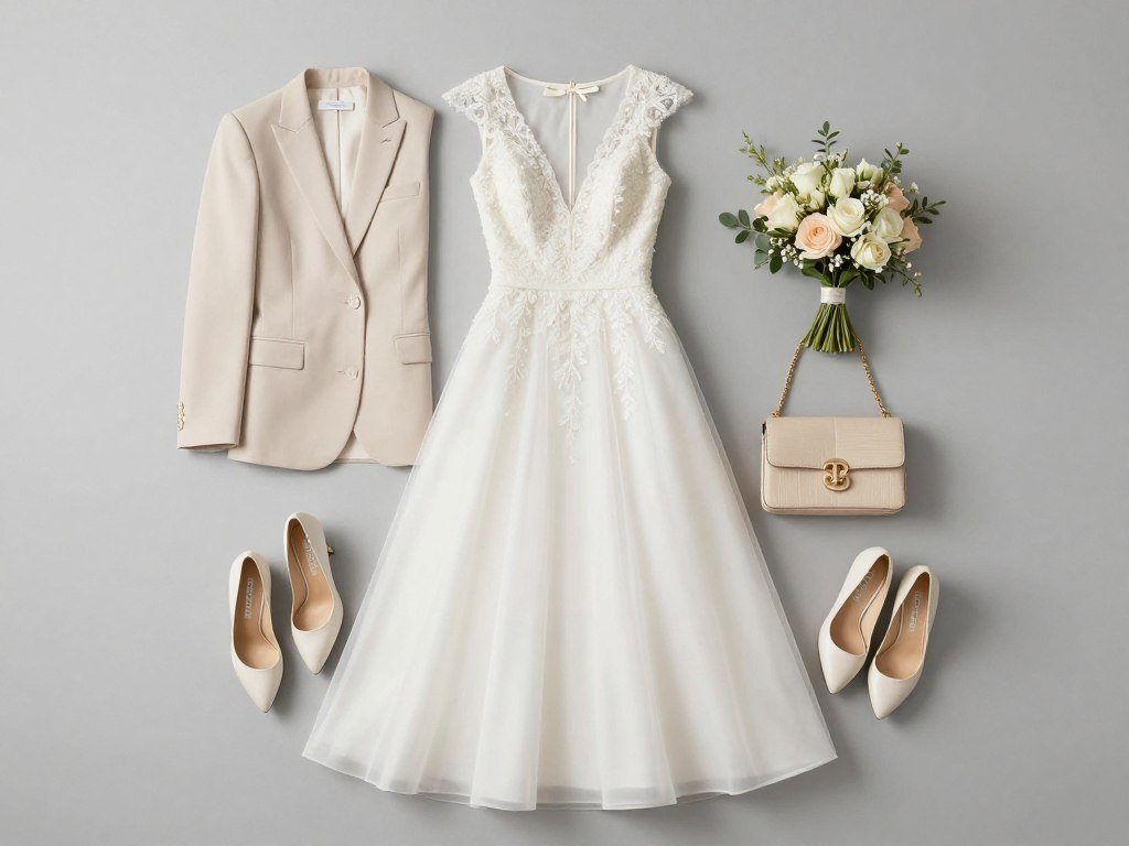 layered fall wedding outfit