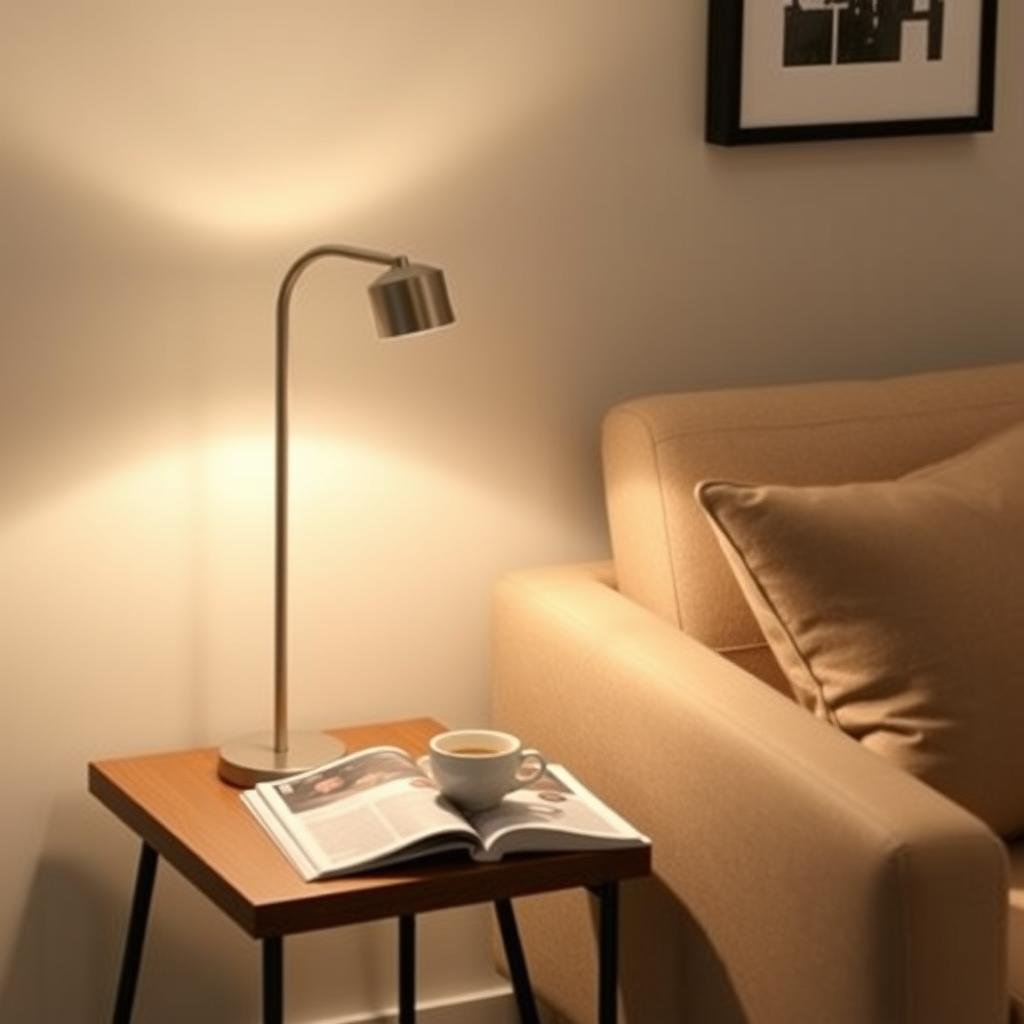 led table lamp on living room side table ambient light led table lamp on living room side table ambient light