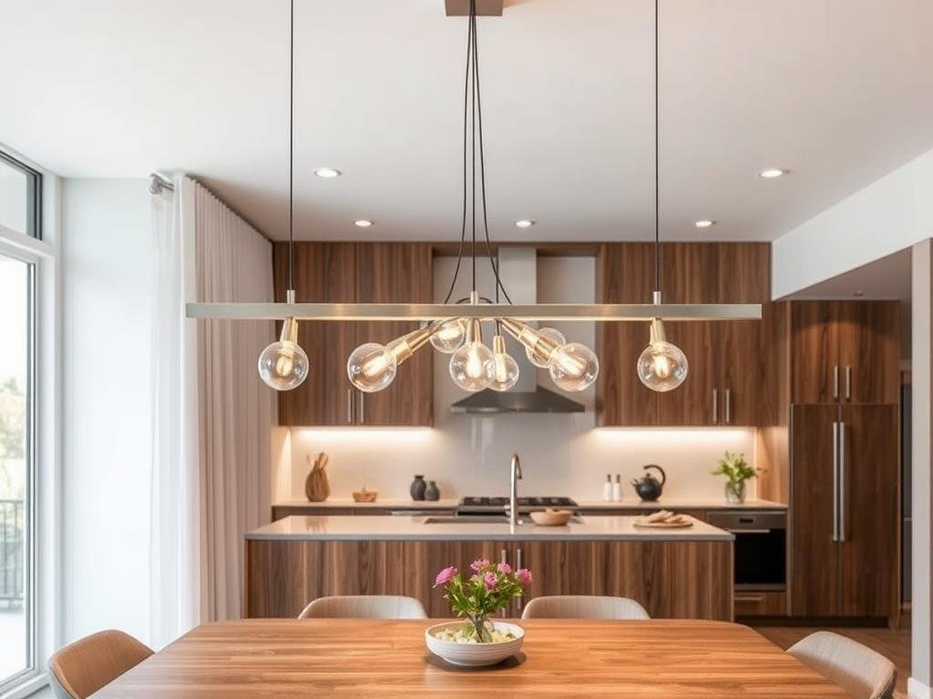 linear pendant light over rectangular kitchen table linear pendant light over rectangular kitchen table