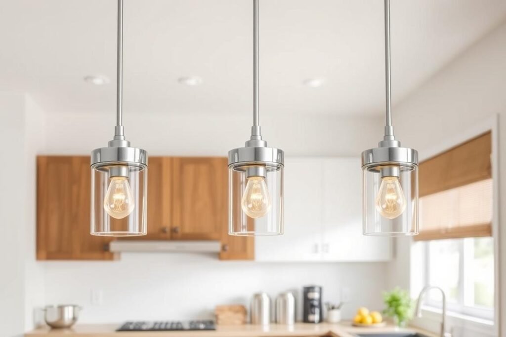 mini pendant lights in a row over small kitchen island mini pendant lights in a row over small kitchen island