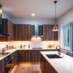 Under Cabinet Lighting: Transform Your Kitchen with LED Solutions modern kitchen with bright under cabinet lighting illuminating marble countertops
