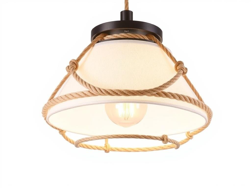 nautical rope pendant light coastal bedroom