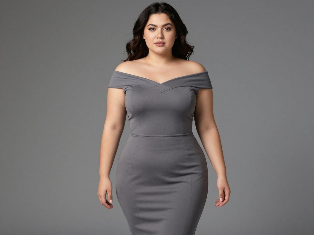 off shoulder dress pear shape