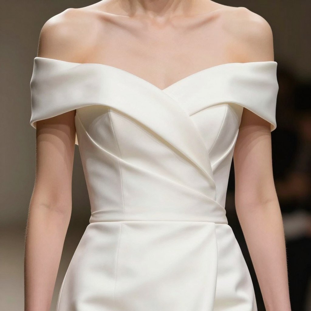 off-shoulder neckline detail