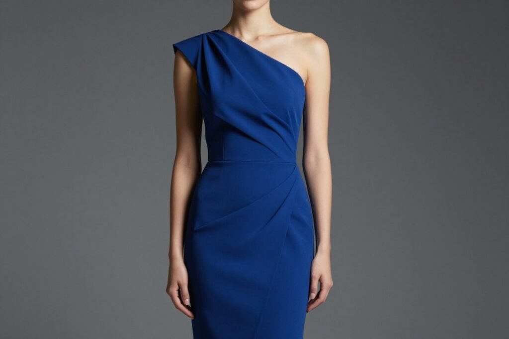 one shoulder fall wedding dress