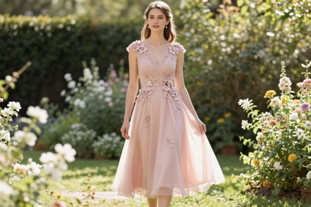 outdoor garden wedding guest outfit