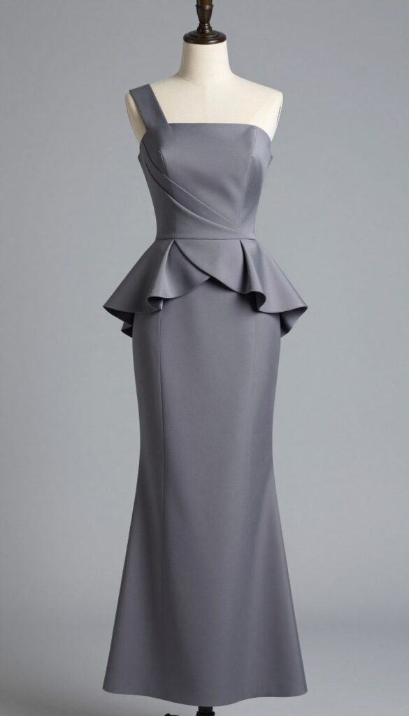 peplum dress on rectangle body shape