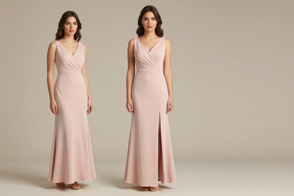petite wedding guest dress proportions