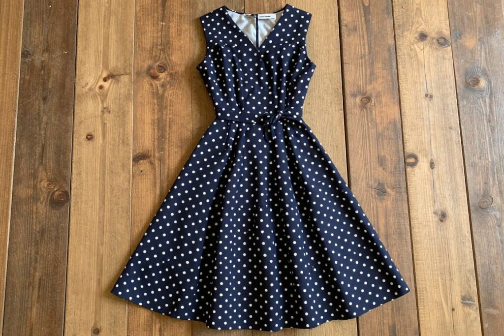 polka dot dress for casual wedding