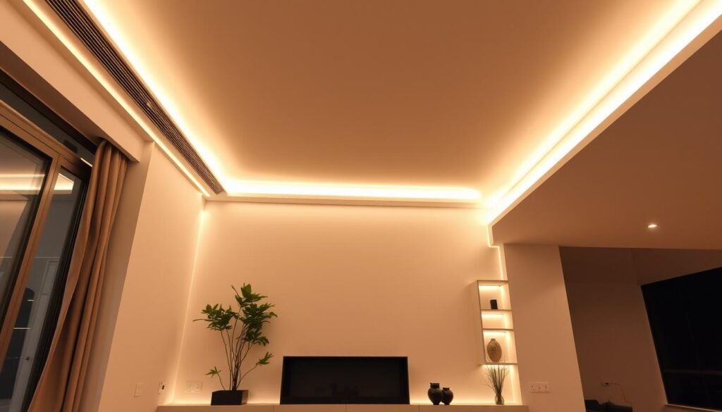 professional looking led ambient lighting installation in modern home professional looking led ambient lighting installation in modern home