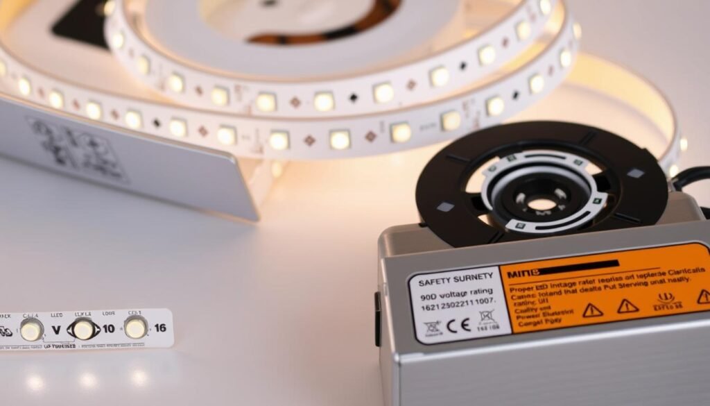 proper LED strip installation showing safety features and certifications proper LED strip installation showing safety features and certifications