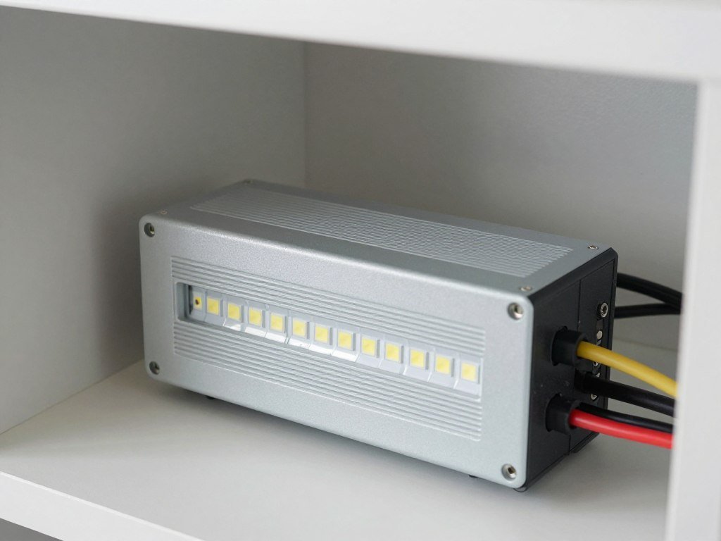 proper LED strip power supply installation with safety features visible proper LED strip power supply installation with safety features visible