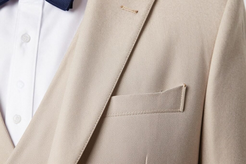 quality construction details on formal dress